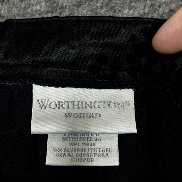 Y2K Worthington Woman Skirt Size 20W Black Floral Side Slit Whimsigoth Fairy - Picture 9 of 12